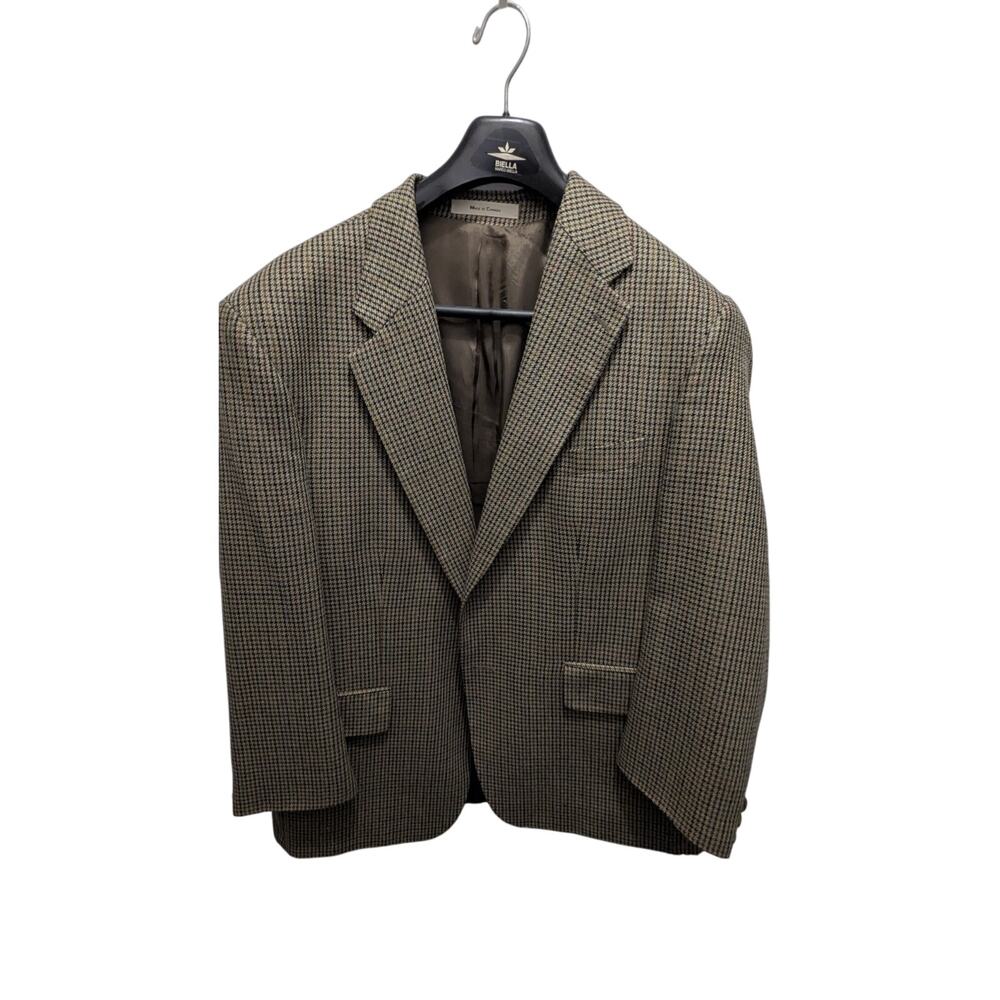 Chaps Brown Checkered Blazer